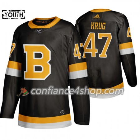 Adidas Maillot de Hockey Boston Bruins Torey Krug 47 Adidas 2019-20 Noir Authentic - Enfant